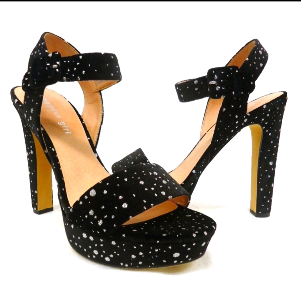 Madden Girl Rolloo Velvet Open-toe Platform High Heeled Sandals Y2K!